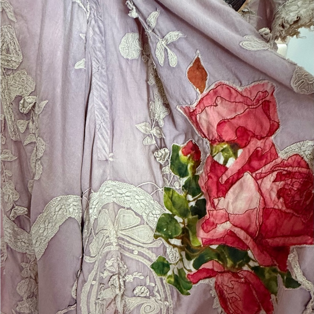 Magnolia Pearl Roan Irish Lilac Floral Embroidered Dress - Picture 4 of 11